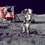 Astronaut on moon -A man on moon – English guy went to moon_ Blurbgeek