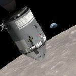 Apollo 8 Sapcecraft Floating in Space