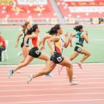 Girls running on a track | Blurb geek