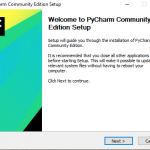 Installing Pycharm Step1 | by Blurbgeek