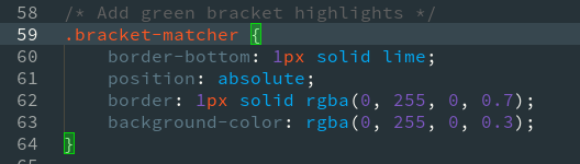 Highlighted Bracket Pair in Pycharm