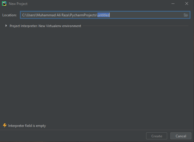 Pycharm work saving menu