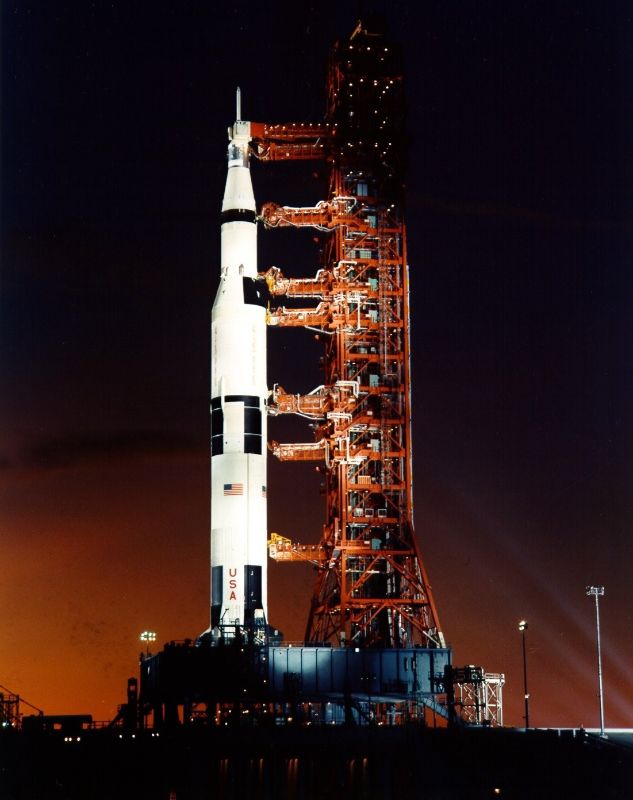 Launch View of Apollo 8 Saturn V Rocket