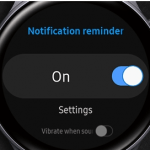 Notification Setting on Smart Watches