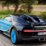 Rear View of Bugatti Chiron 2019