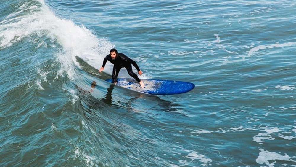 Surfing is a famous and healthy sport