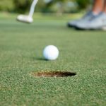 Golf ball is heading for the grass pocket | By Blurb geek