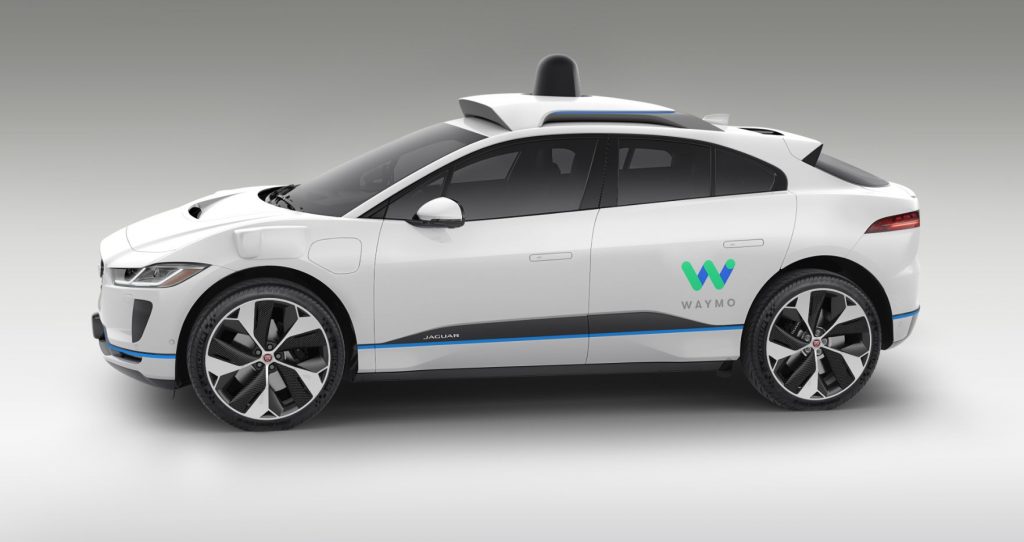 Side View of Waymo Self-Driving Car