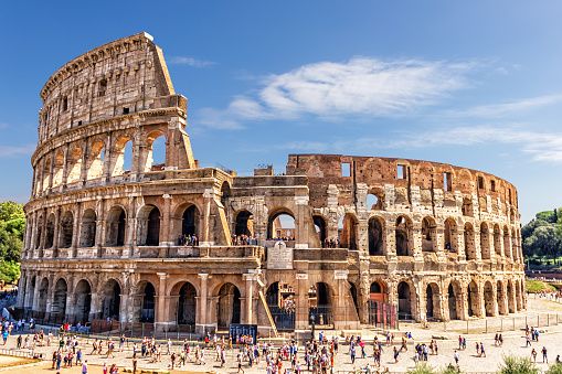 The Roman Colosseum In Summer - Rome