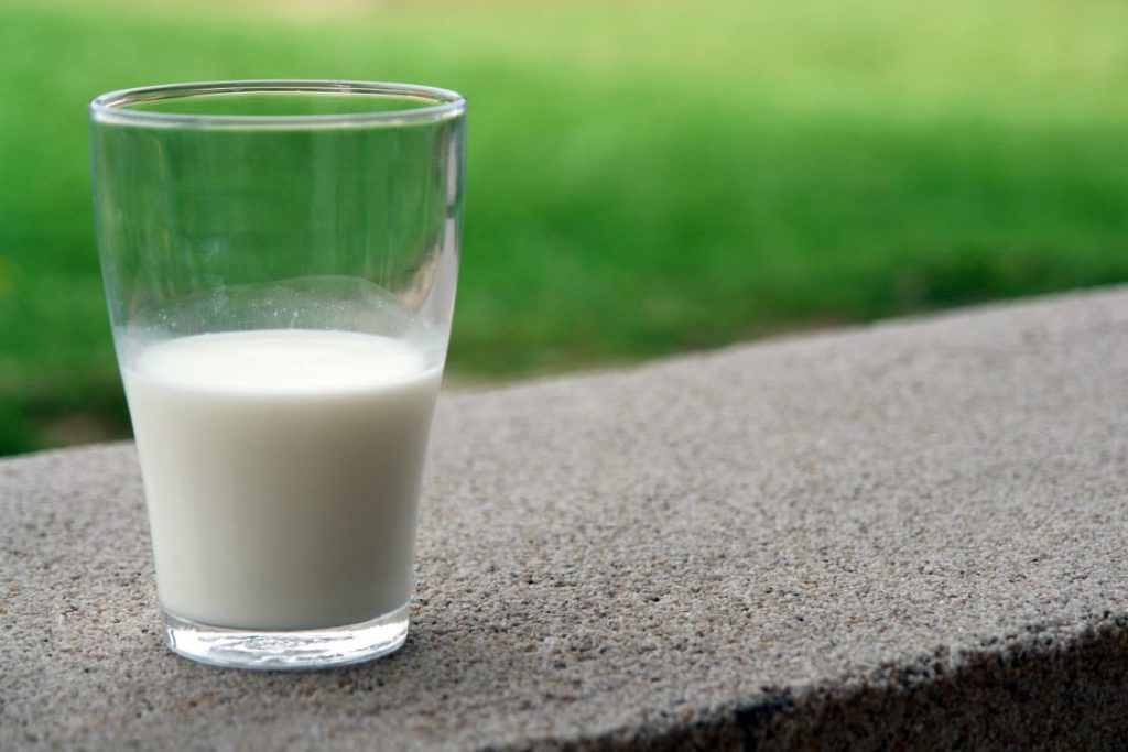 whole milk to get rid of dry skin